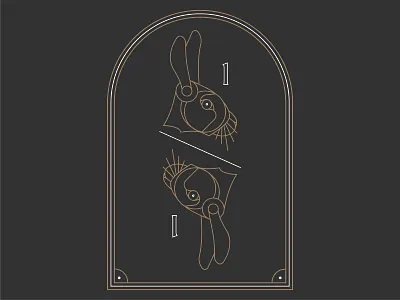 Day 1 - Hare 30creatures badge branding challenge daily design hare icon illustration logo