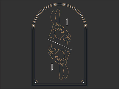 Day 1 - Hare 30creatures badge branding challenge daily design hare icon illustration logo