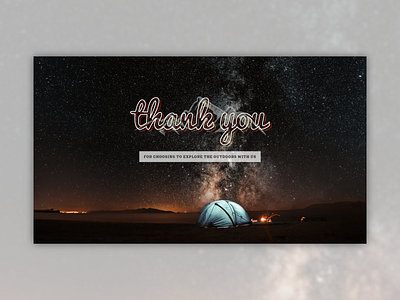 Thank You [Daily UI / Day 077] 077 dailyui dailyui077 design graphic design ui web web design