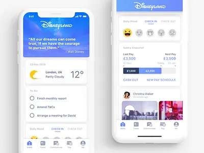 Employee Engagement App Concept interface design ui ux