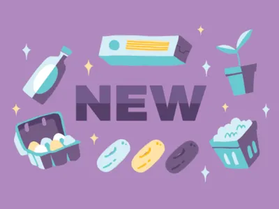 Grocery Label for Food Co-Op color digital illustration food and beverage food illustration illustration vector