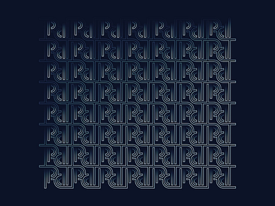 P logo pattern clean concept flow gradient icon identity lettering logo outline pattern repeat simple typography