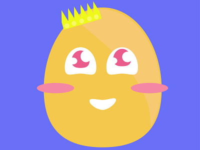 Egg King adobe illustrator cute design egg illustration illustrator vector