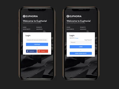 Login Screens app finance app ios iphone xs max login login design signin simple design ui ui ux