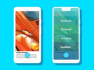 Social Share Button daily ui 010 dailyui design ui user interface