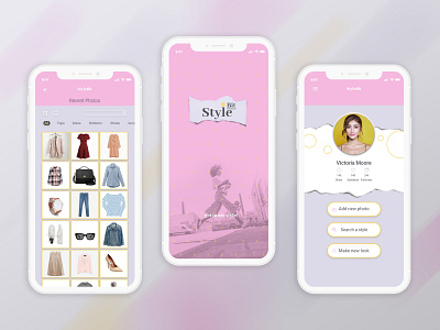 StyleBit prototype 2d app branding design designer fashion fashion app flat graphic design icon logo typography ui uiux uiuxdesign ux vector