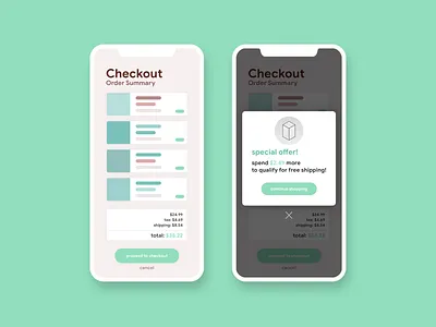Special Offer • Checkout Flow • Day 036 app branding creative dailyinspiration dailyui design digitaldesign flat inspiration interface minimal mobile mobiledesign prototype ui userexperience ux uxui vector web
