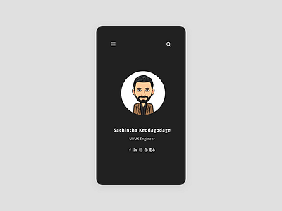 Daily UI 006 dailyui 006 mobile app mobile responsive uidesign uiux uiuxdesign userprofile visualdesign