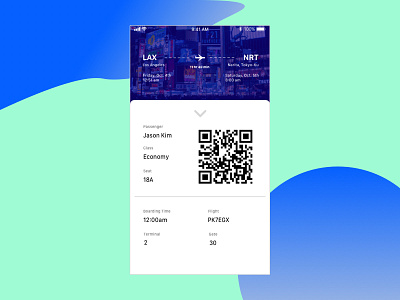 Daily UI #024 - Boarding Pass boarding pass boardingpass design exploration exploration visual brand mobile mobile app mobile app design mobile app development sketch sketch app travel travel app ui ux