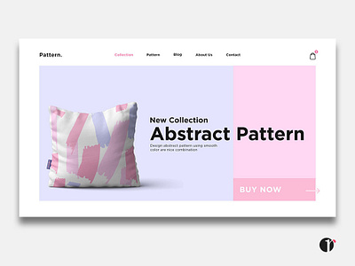 Abstract Pattern Brush Landing Page abstract brush clean design design web front end graphic design landing page pattern pillow pink purpel ui user interface web desgin web developer website