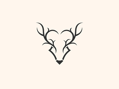 deerlove deer logo feminine logo logo minimalist logo monogram logo simple design