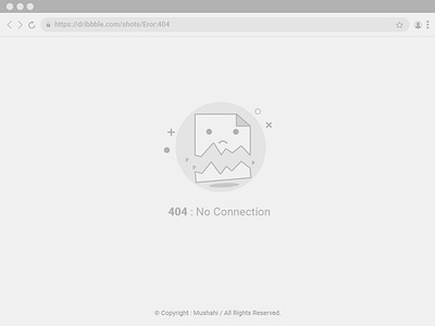 404: Error, No Connection 404 design dribbble error error 404 graphic illustration new photoshop ui ux ux design vector