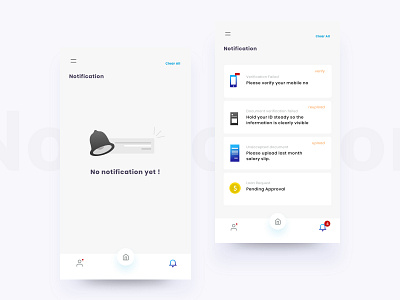 Notification Screen document verification failed empty screen illustration mobile app mobile notification notification vector verification failed