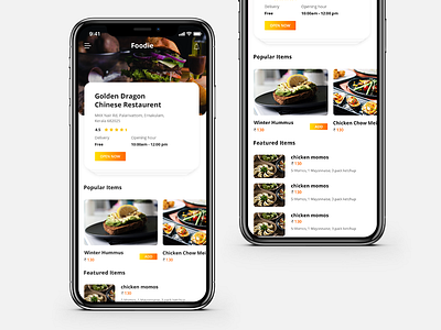 Food Delivery App adobe business clean concept creative design designer dribbble dribbble best shot illustration inspiration landingpage minimal mobile app mobileui portfolio simple design ui ui design web design