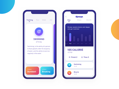 Sport App app clean data design flat icon sport app ui ux