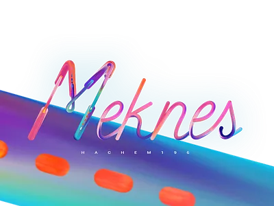 Meknes_Filtre design fresh colors illustration logo alphabet minimal modern vector