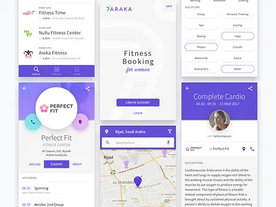 Android mobile app design - 7araka android app android app development booking app branding design fitness fitness app mobile app rounded software brothers sport ui ux design