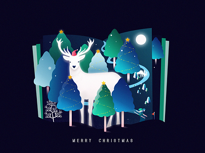 Merry Christmas illustration ui