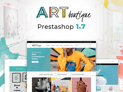 Art Gallery Modern Bootstrap Ecommerce PrestaShop Theme art art gallery bootstrap design ecommerce prestashop webdesign website