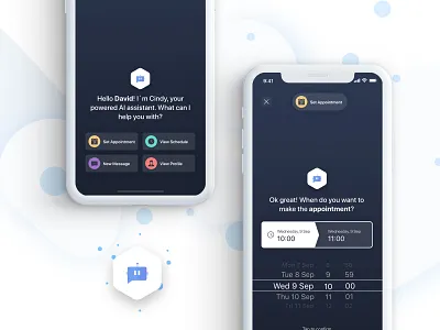 Personal AI Chatbot app artificial intelligence assistant chatbot design iphone ui user interface ux