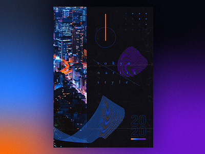 Tokyo Narita Stylle Dribbble bold bold color challenge concept design draft day free throw graphic graphic design minimalist design poster a day poster art poster challenge swiss design typography vector