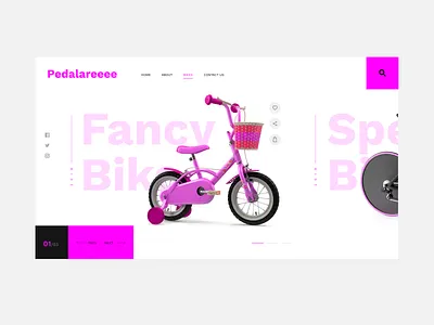 Bike Shop bike bike ride bike shop children concept ecommerce homepage design kids store website