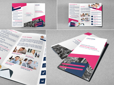Corporate Trifold Business Brochure branding brochure business corporate corporate brochure creative creative brochure emydesign flat infographic marketing minimal minimalist modern polygon polygon point print ready square square brochure tech