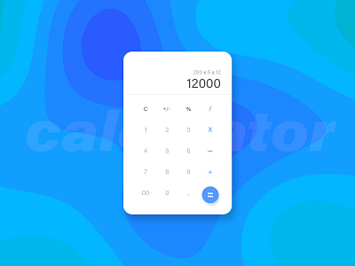 Calculator #004 @daily ui dailyui design ui