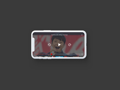 DailyUI057 : Video Player app daily 100 challenge daily ui daily ui 057 dailyui design sketch ui