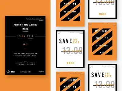 MBFWI - M.O.F.C Runway Invitation Card card design invitation card runway invitation