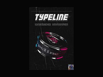 Poster typeline 80s 80s style animation branding design food instagram photoshop portfolio poster poster a day poster art poster challenge poster collection print type typography