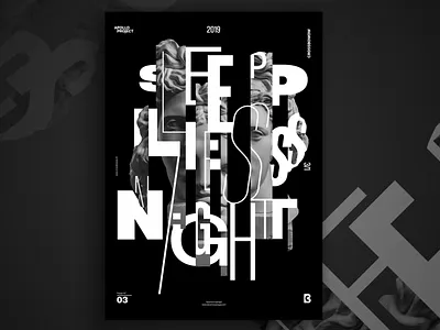 Apollo Sleepless Night Poster Design 3 creative creativity graphic design photoshop poster poster challenge typographic design