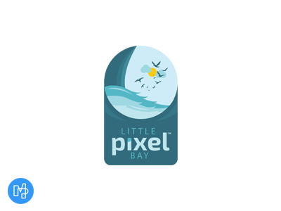 Pixel Bay - Logo Design bay bay area bayarea birds golf logo design nature sea