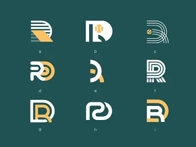 RD logo mark monogram rd symbol