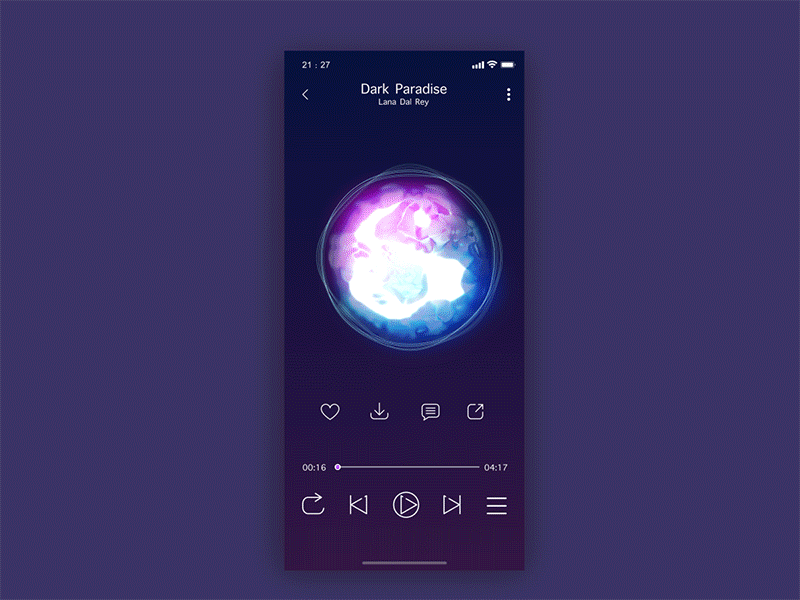 Music Player-UI by Vinci Wu on Dribbble