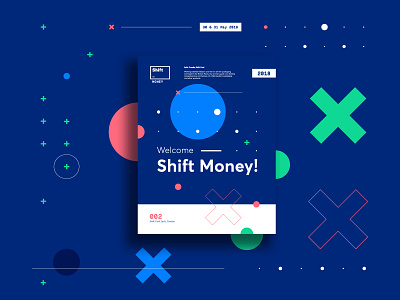 Shift Money Conference Identity Design 2018 brand branding conf conference design dev graphic identity logo money shift work