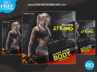 Fitness Banner Design Psd banner creative design download psd fitness fitness wallpaper free free psd gym gym background gym banner gym creative gym images health psd psd free download psdfreedownload social media training workout