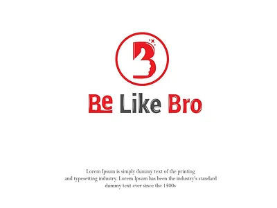 Be Like Bro branding creative design flat logo logo design typography vector