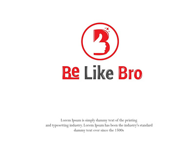 Be Like Bro branding creative design flat logo logo design typography vector
