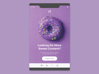 Daily UI | 026 app baking daily ui challenge dailyui dailyui 026 design purple subscription ui