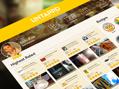 Untappd poster beer drink marketing poster print untappd