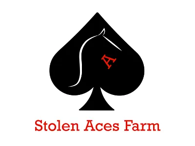 Stolen Aces Farm Logo branding design logo typography vector