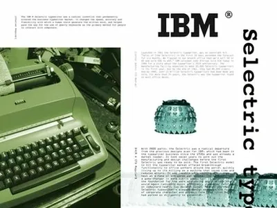 IBM Selectric Typewriter Poster design poster typography