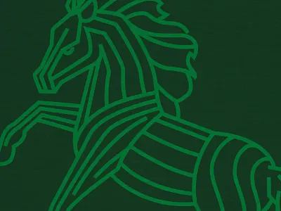 Horseplay II horse icon line art monoline texture