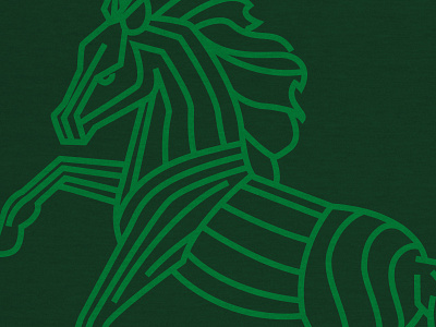 Horseplay II horse icon line art monoline texture