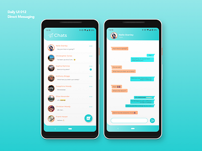 Direct Messaging | Daily UI 013 chat dailyui dailyui013 direct messaging messaging messaging app ux ux ui