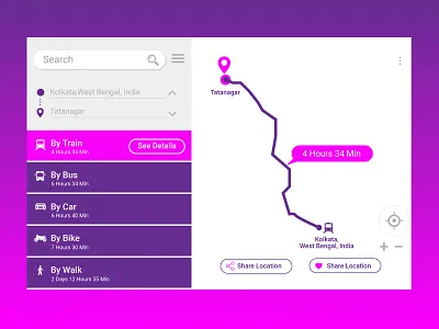 Just finished my 20th design for #dailyui #020 Location Tracker adobe illustrator creative design dailyui illustration location tracker ui vector