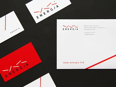 Energia identity art business card business card design design dot evernote identity japan line logo logotype red style white