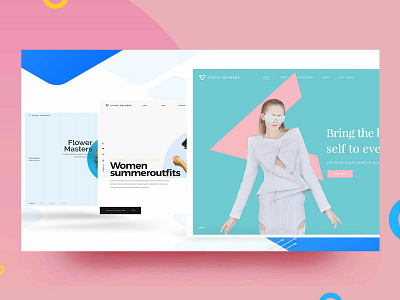 Elevation Website Header clean clear creative design free freebie inspiration interface landing design landing page navigation portfolio sketch ui uikit ux web webdesign website widgets