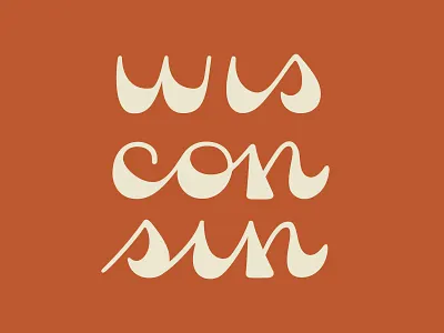 Wisconsin art design graphic design hand drawn hand drawn type hand lettered hand lettering typography vector